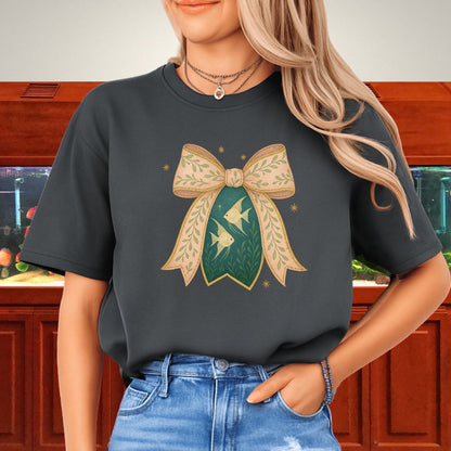 Angelfish Nativity Bow Tee