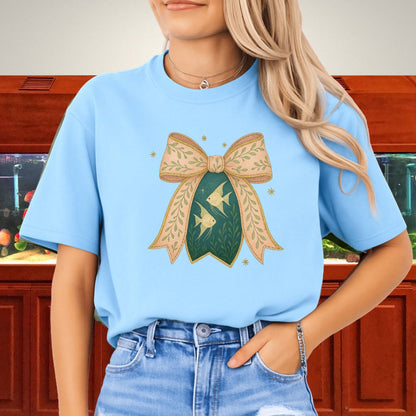 Angelfish Nativity Bow Tee
