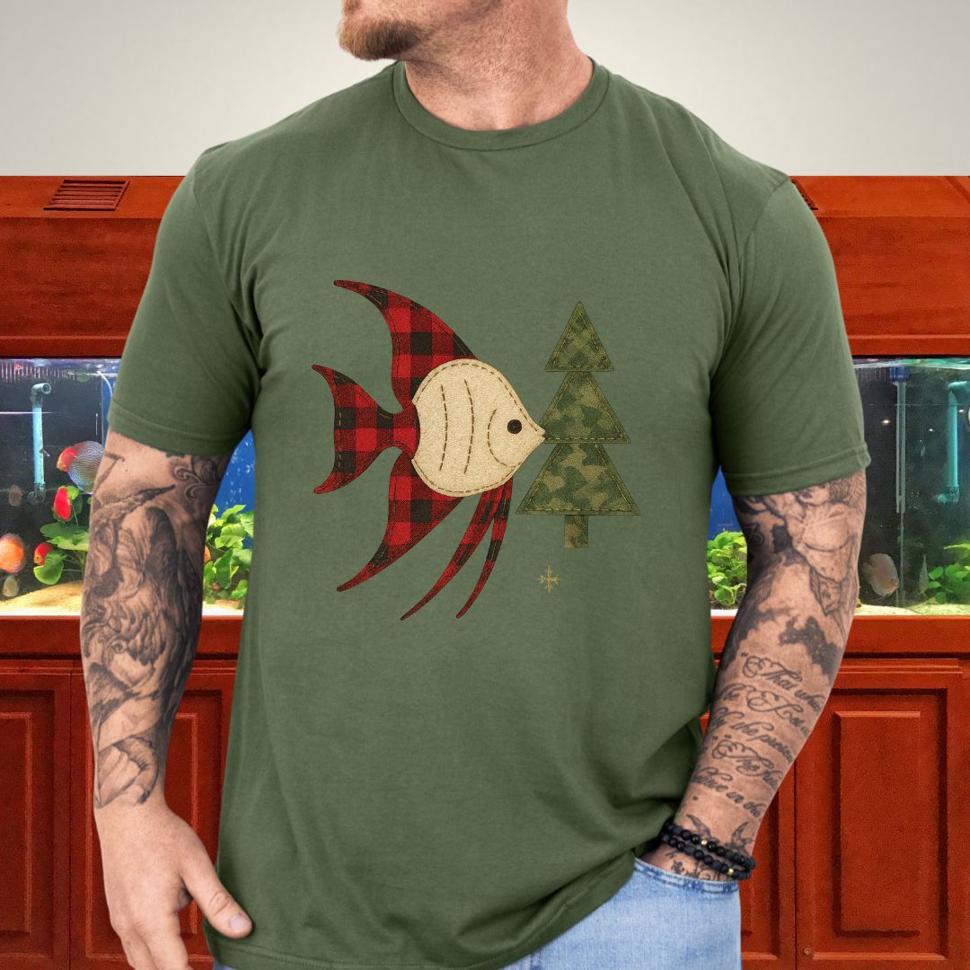 Country Christmas Angelfish Tee