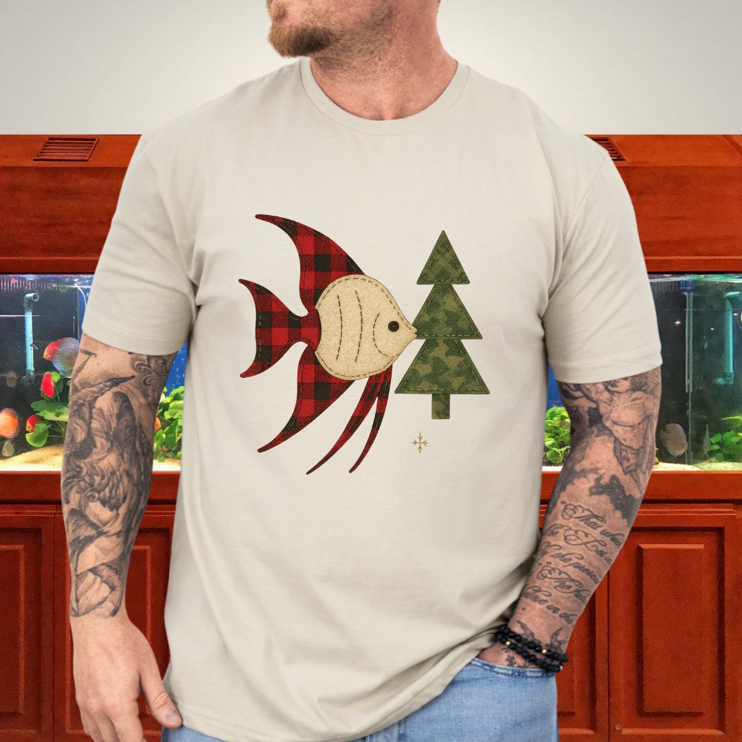 Country Christmas Angelfish Tee