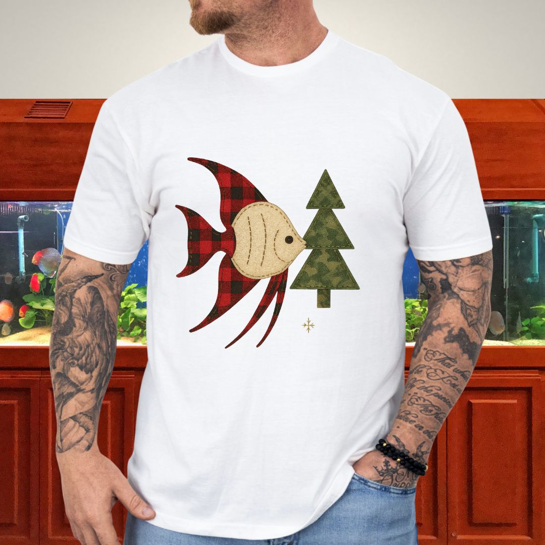 Country Christmas Angelfish Tee