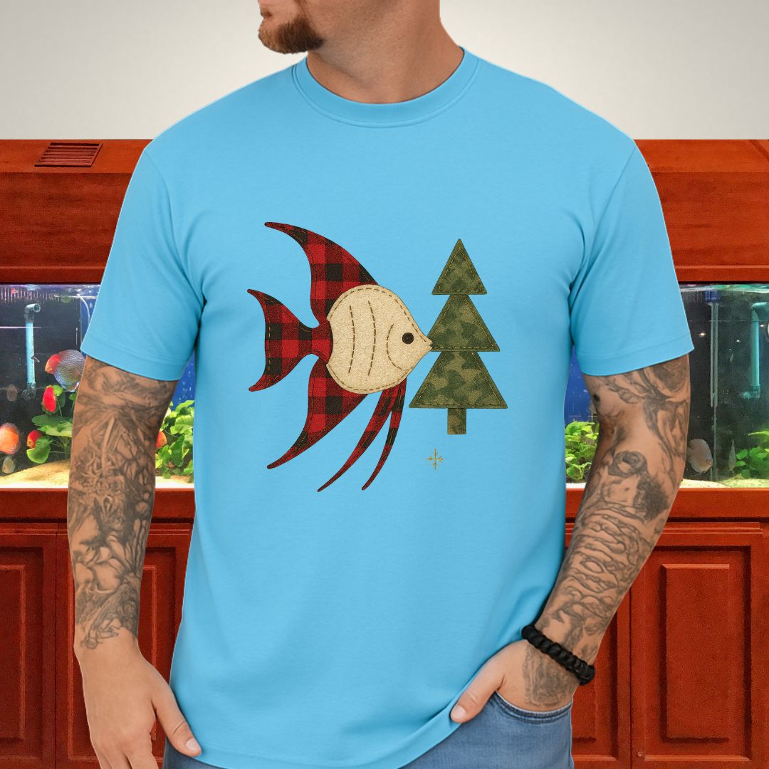 Country Christmas Angelfish Tee