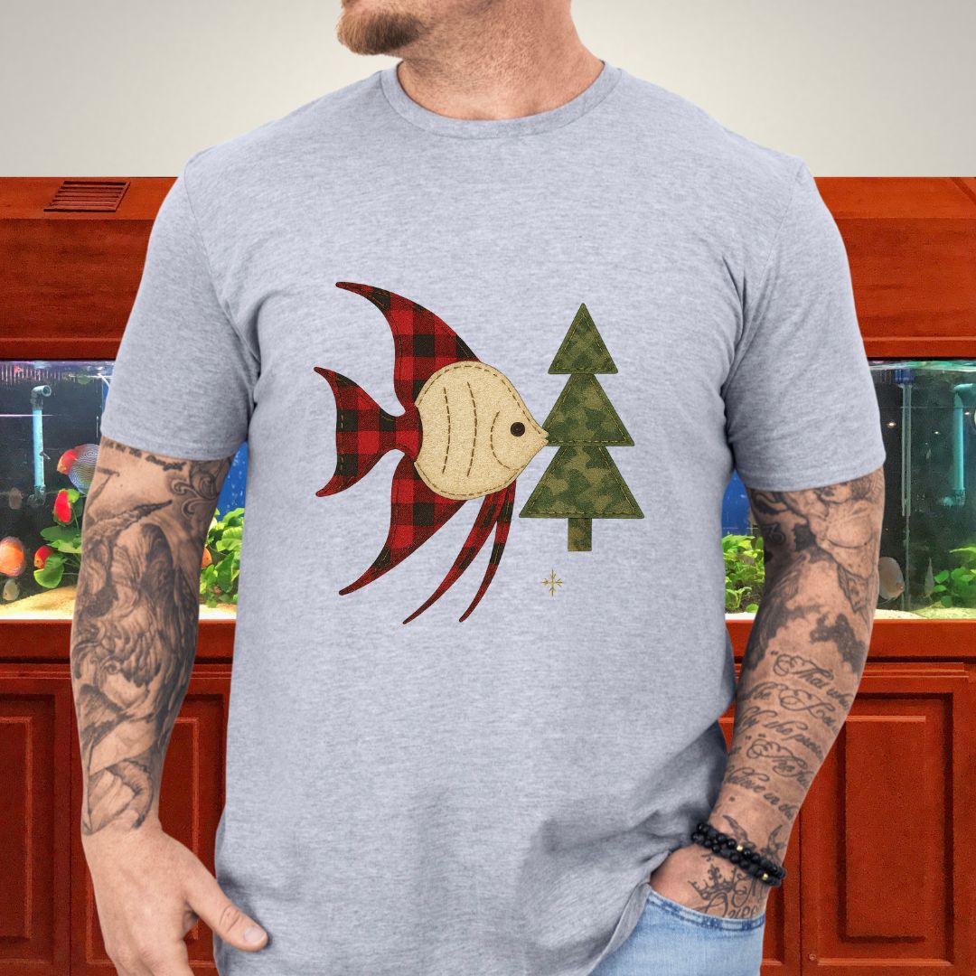 Country Christmas Angelfish Tee