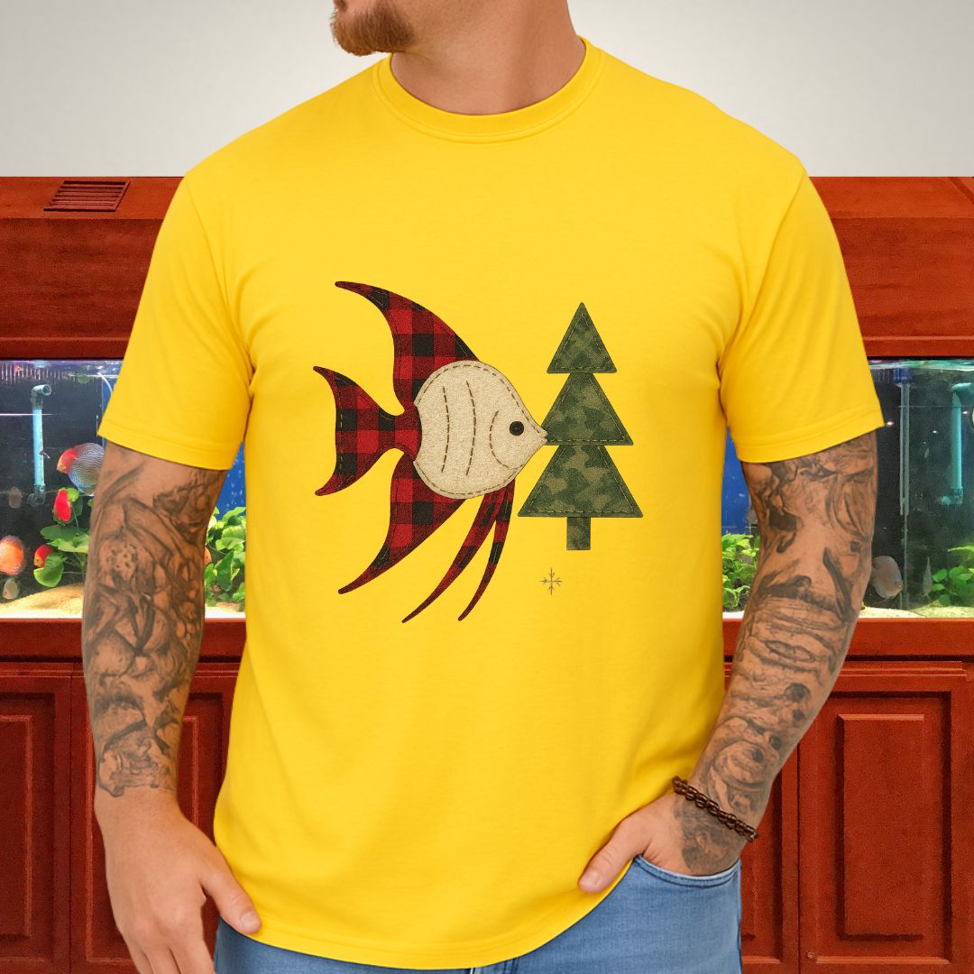Country Christmas Angelfish Tee
