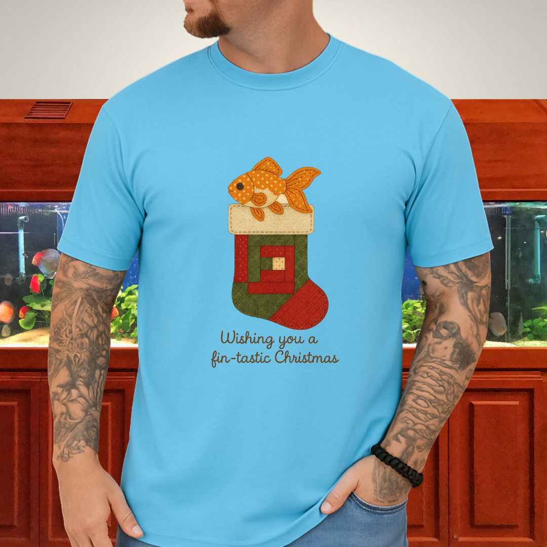 Goldfish in a Quilted Stocking Tee