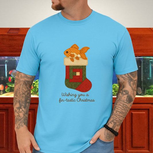 Goldfish in a Quilted Stocking Tee