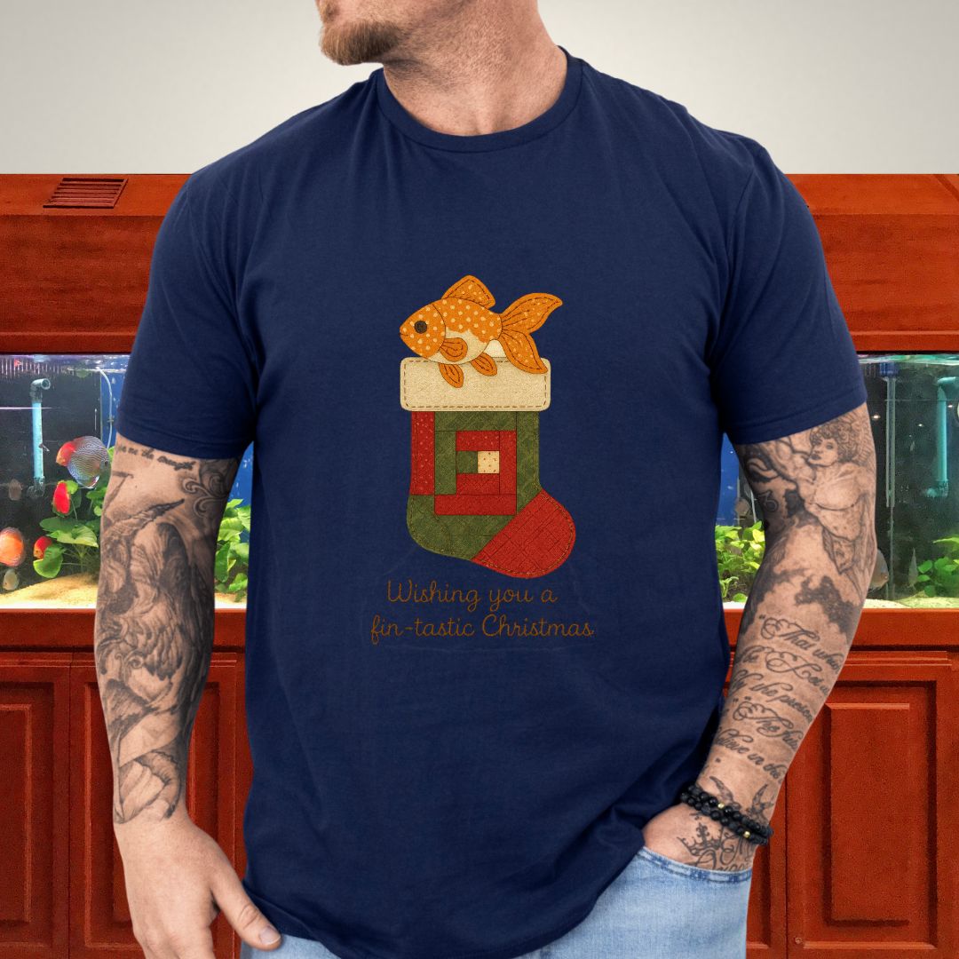 Goldfish in a Quilted Stocking Tee