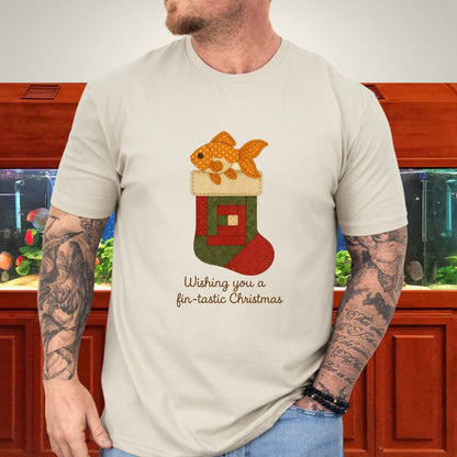 Goldfish in a Quilted Stocking Tee