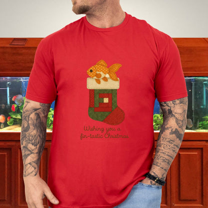 Goldfish in a Quilted Stocking Tee