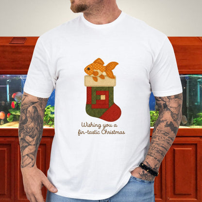 Goldfish in a Quilted Stocking Tee