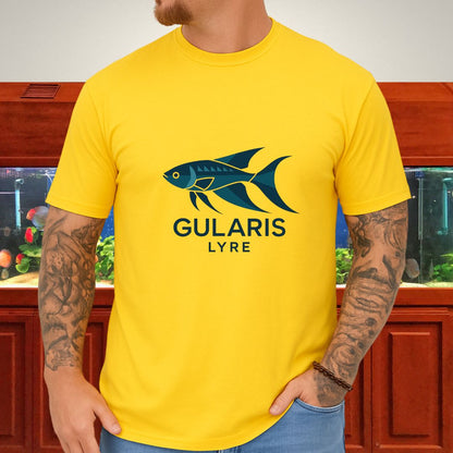 Blue Lyre Tee – Modern Power, Aquatic Precision