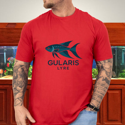 Blue Lyre Tee – Modern Power, Aquatic Precision