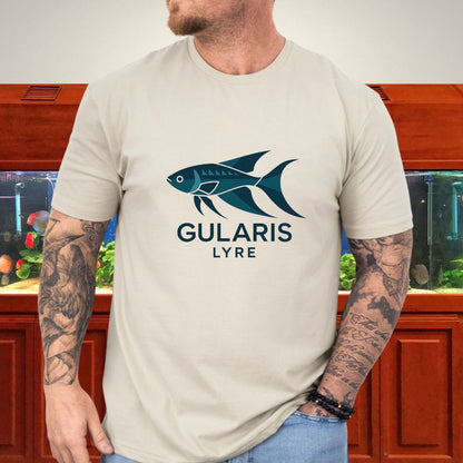 Blue Lyre Tee – Modern Power, Aquatic Precision