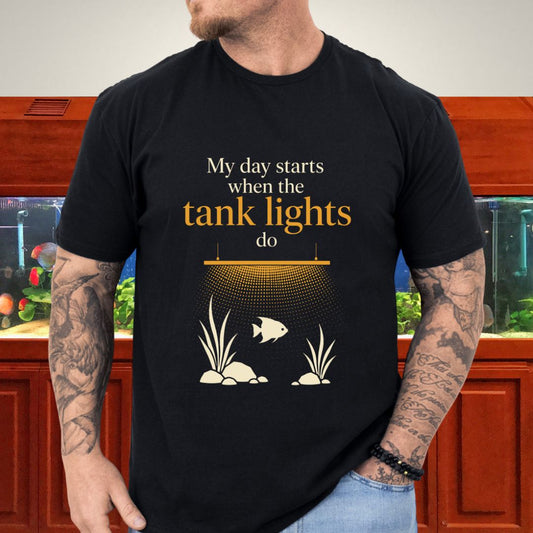 Aquarium Tank Lights Funny Fishkeeper T-Shirt
