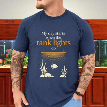 Aquarium Tank Lights Funny Fishkeeper T-Shirt