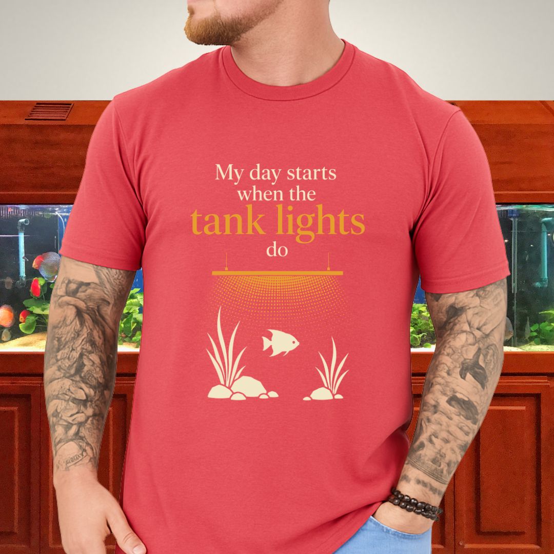 Aquarium Tank Lights Funny Fishkeeper T-Shirt
