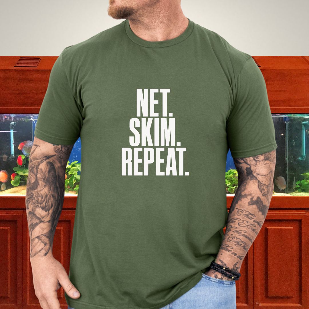 Net Skim Repeat Duckweed Fishkeeper T-Shirt