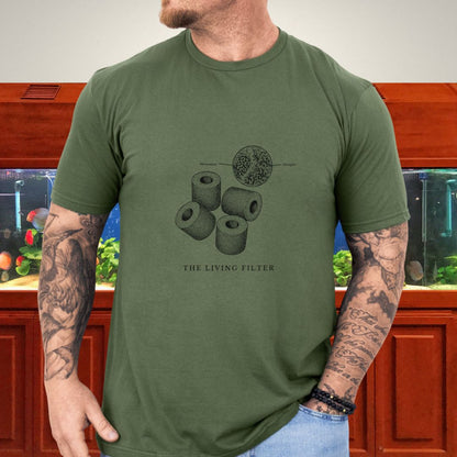 Ceramic Bio-Media Engraving Aquarium T-Shirt