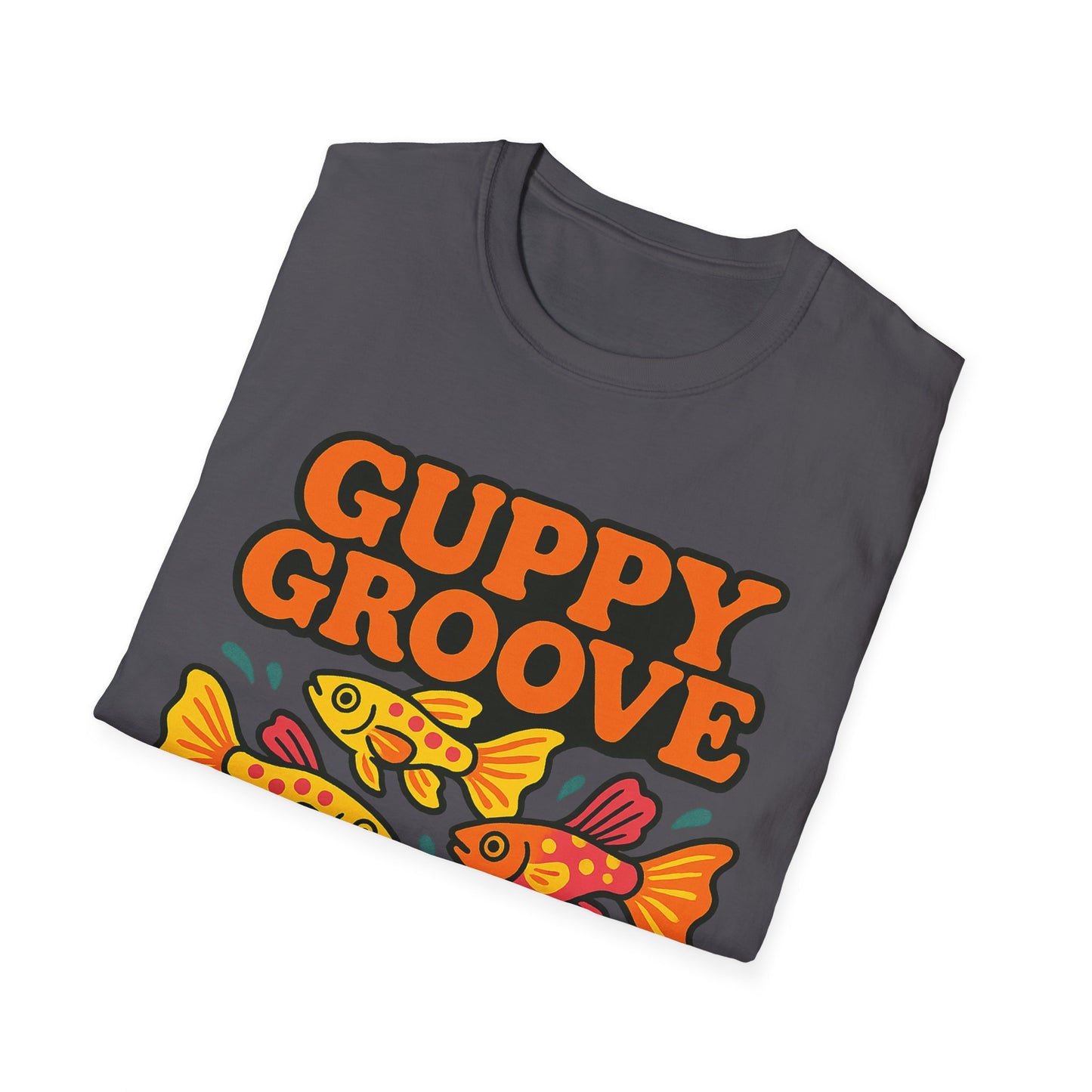 Guppy Groove Retro Neon Aquarium T-Shirt