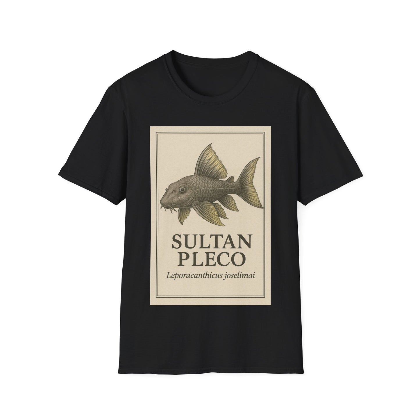 Sultan Pleco Tee – Realistic Etching Catfish Design