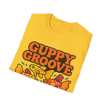 Guppy Groove Retro Neon Aquarium T-Shirt
