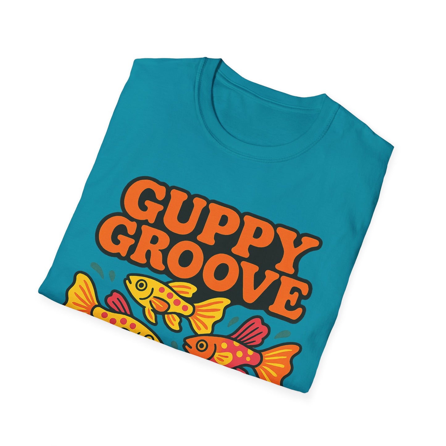 Guppy Groove Retro Neon Aquarium T-Shirt