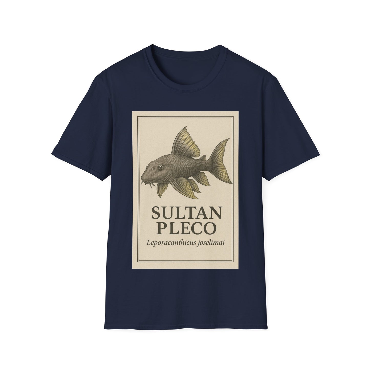 Sultan Pleco Tee – Realistic Etching Catfish Design