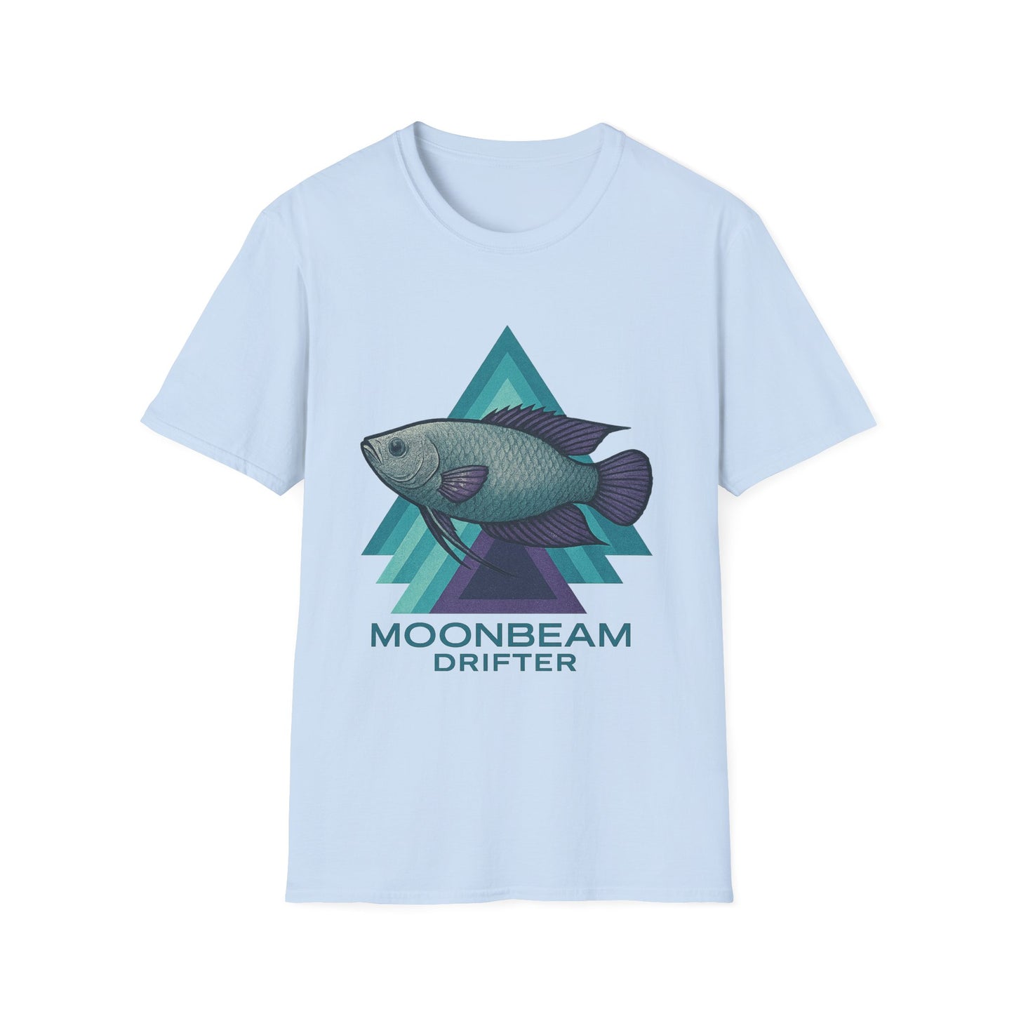 Moonbeam Drifter Tee – Geometric Moonlight Gourami Design