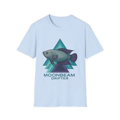 Moonbeam Drifter Tee – Geometric Moonlight Gourami Design