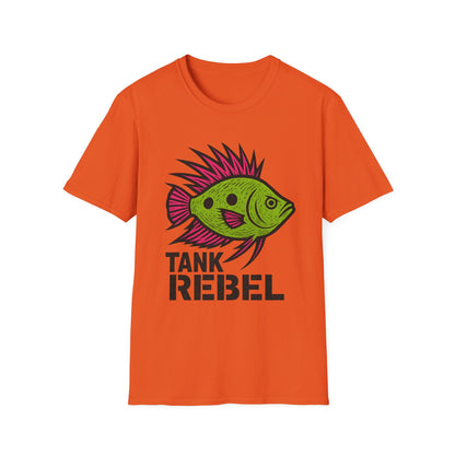 Tank Rebel Tee – Punk Three-Spot Gourami Mohawk Design