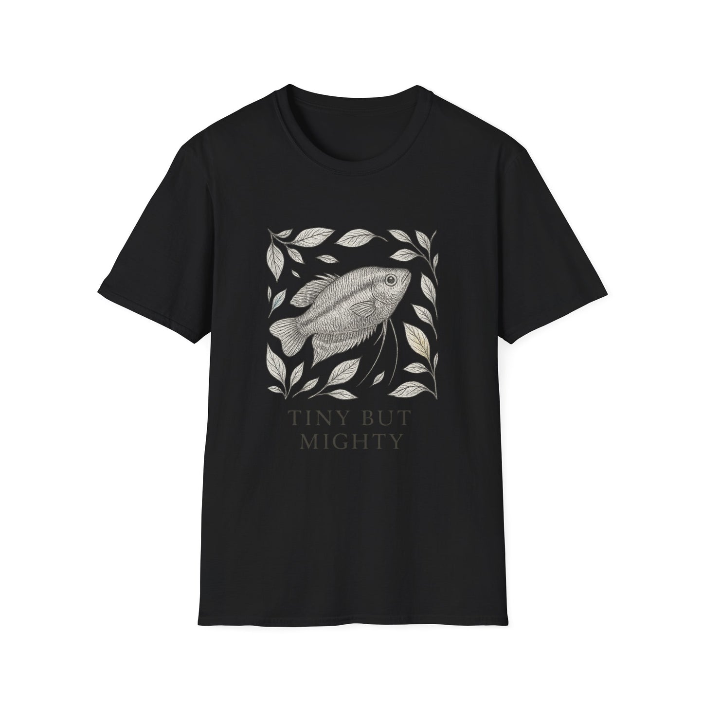 Tiny But Mighty Tee – Sparkling Gourami Hand-Sketched Design