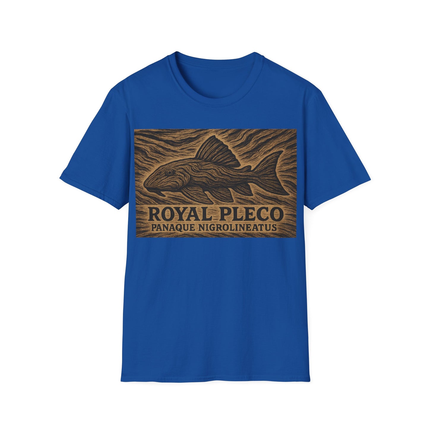 Royal Pleco Tee – Driftwood Spirit Double Exposure Design