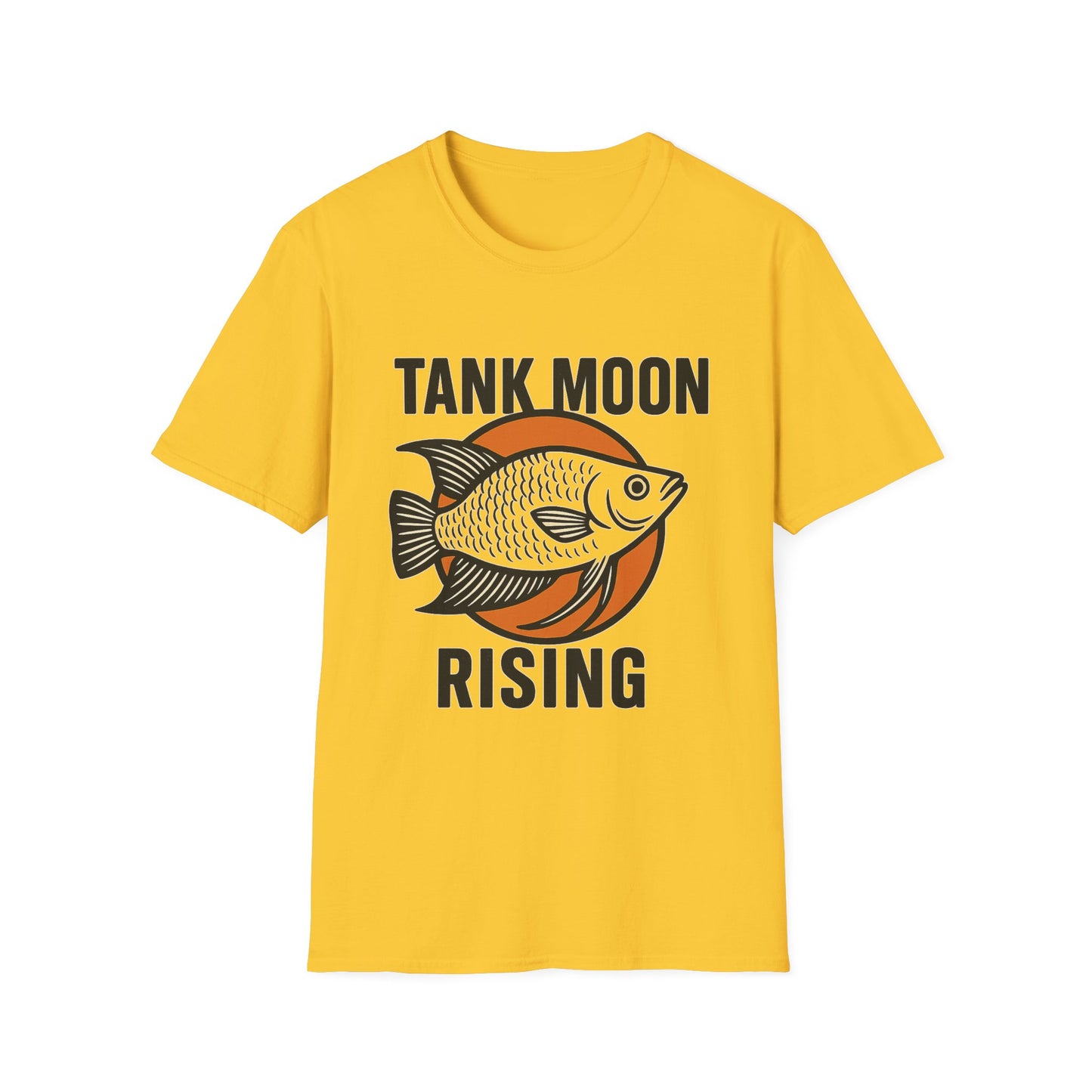 Tank Moon Rising Tee – Retro Moonlight Gourami Emblem
