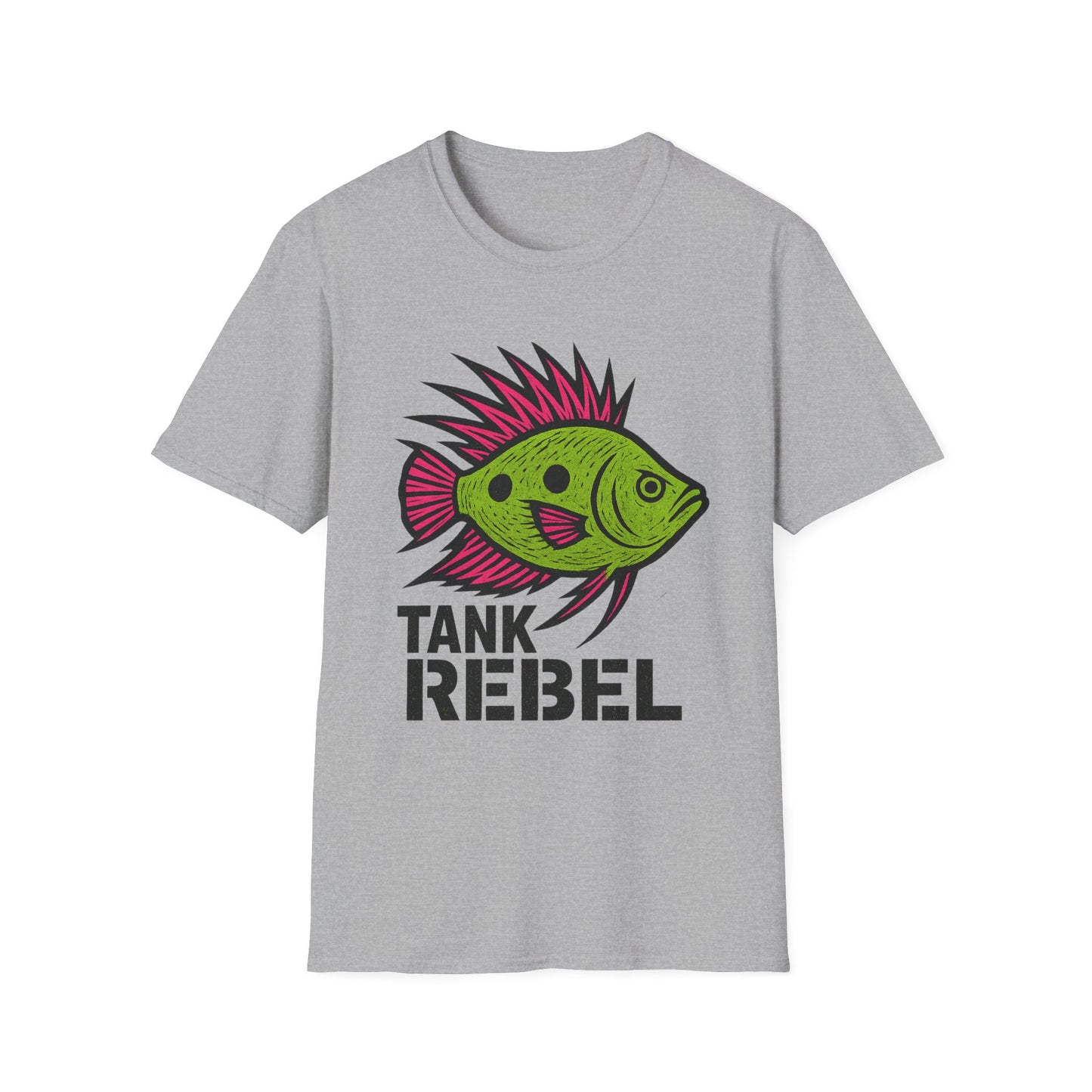 Tank Rebel Tee – Punk Three-Spot Gourami Mohawk Design
