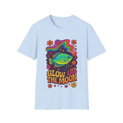 Glow Like the Moon Tee – Psychedelic Moonlight Gourami Design