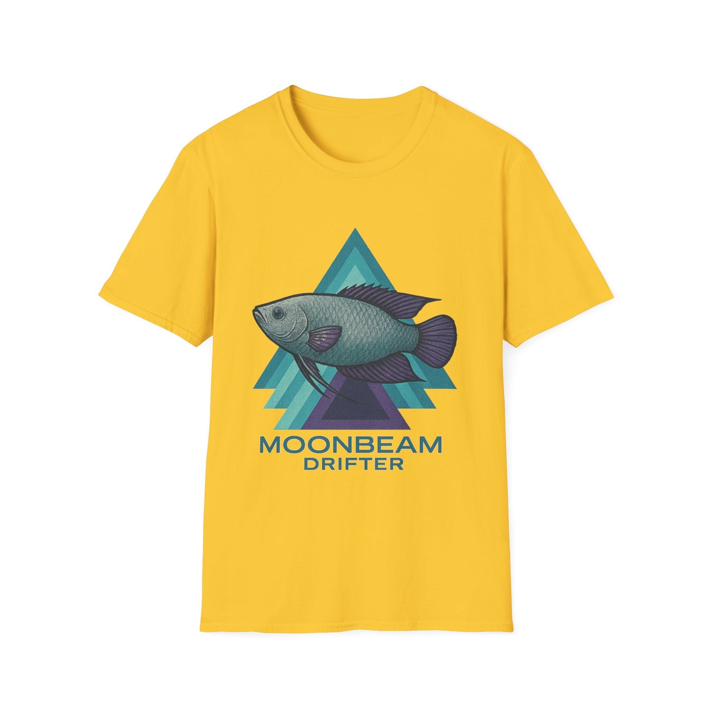 Moonbeam Drifter Tee – Geometric Moonlight Gourami Design