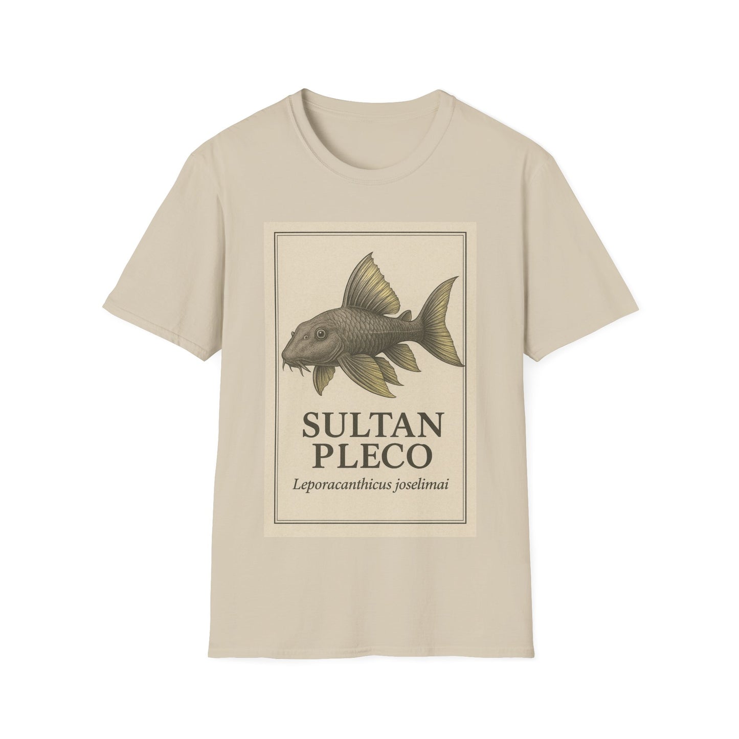 Sultan Pleco Tee – Realistic Etching Catfish Design