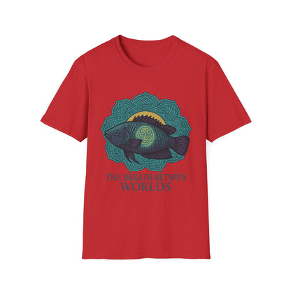 The Breath Between Worlds Tee – Spiritual Climbing Perch Design