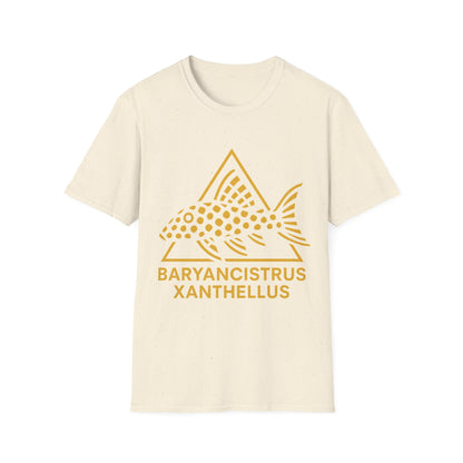 Gold Nugget Pleco Tee – Geometric Logo Catfish Design