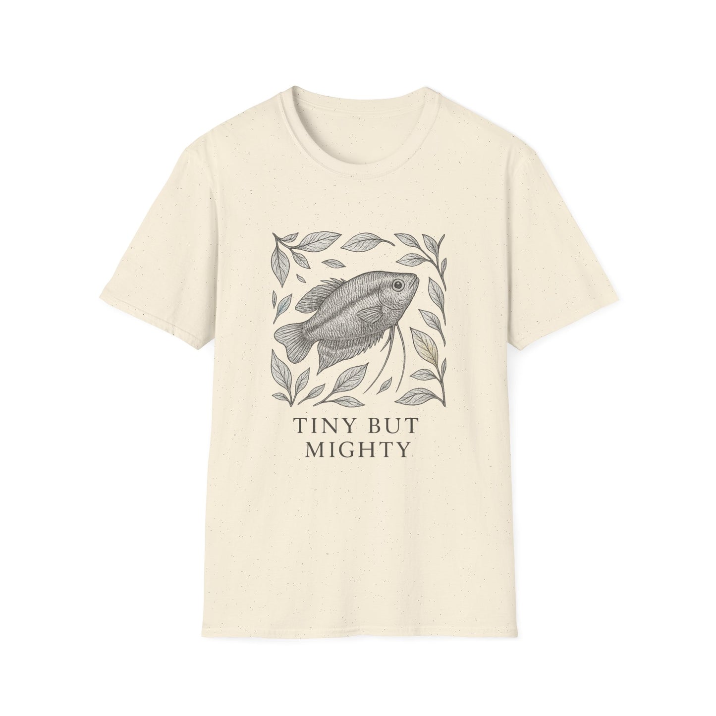 Tiny But Mighty Tee – Sparkling Gourami Hand-Sketched Design