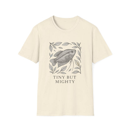 Tiny But Mighty Tee – Sparkling Gourami Hand-Sketched Design