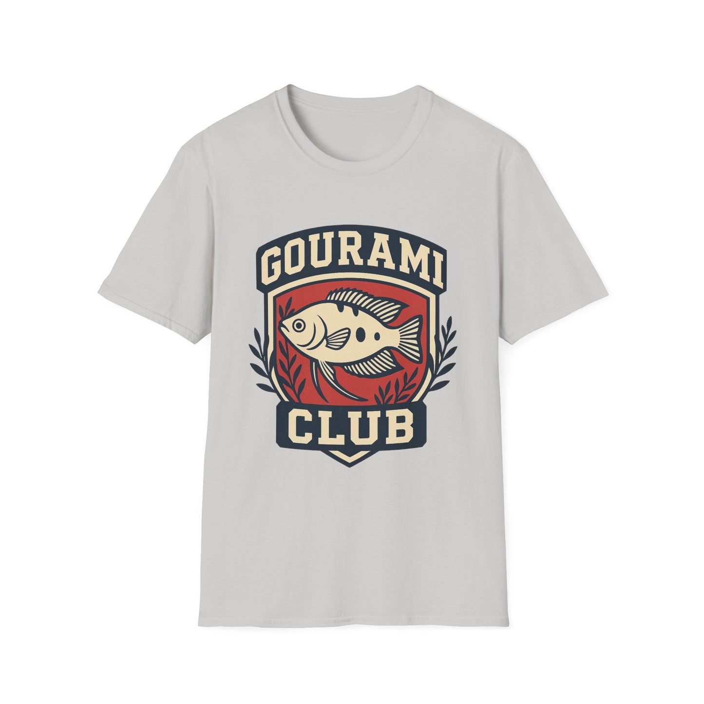Gourami Club Tee – Retro Crest Three-Spot Gourami Design