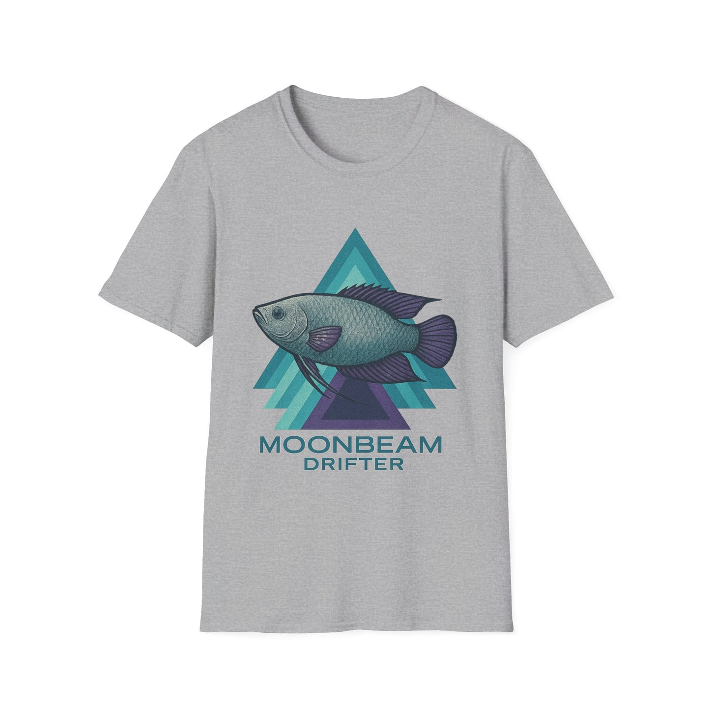 Moonbeam Drifter Tee – Geometric Moonlight Gourami Design