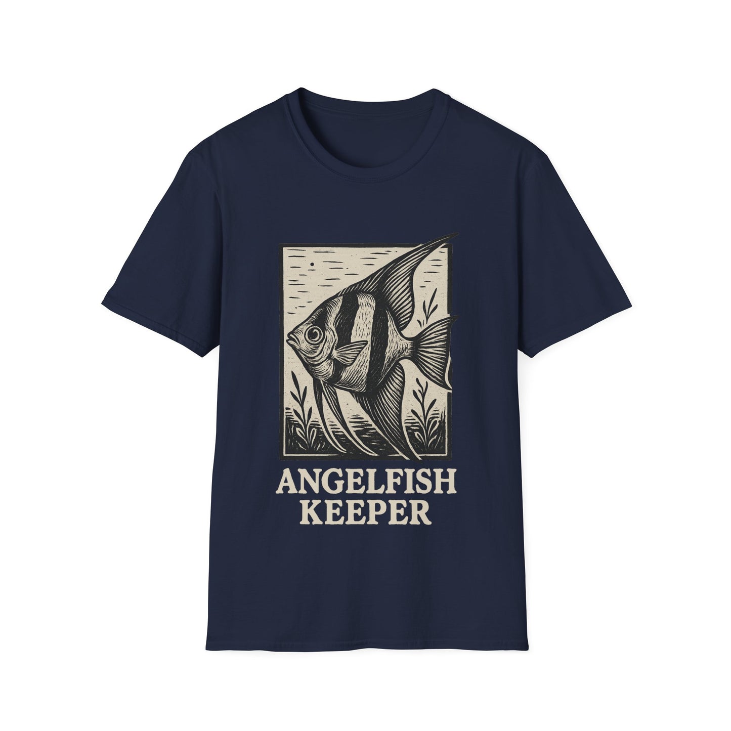 Angelfish Keeper Vintage Linocut Shirt