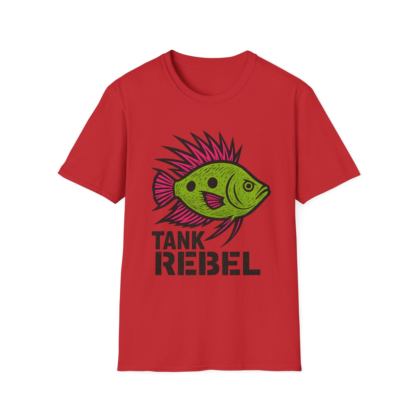 Tank Rebel Tee – Punk Three-Spot Gourami Mohawk Design