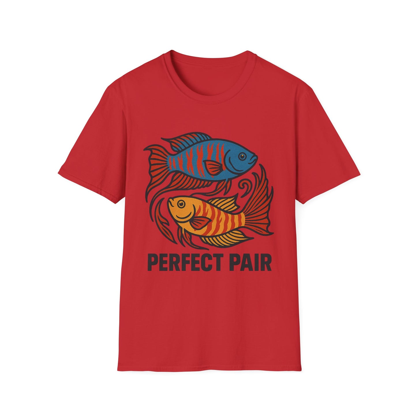 Perfect Pair Tee – Bold Yin-Yang Paradise Fish Design