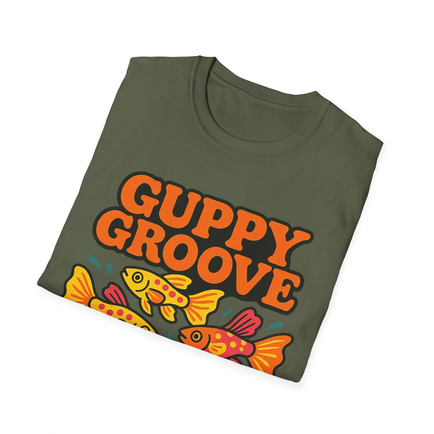 Guppy Groove Retro Neon Aquarium T-Shirt