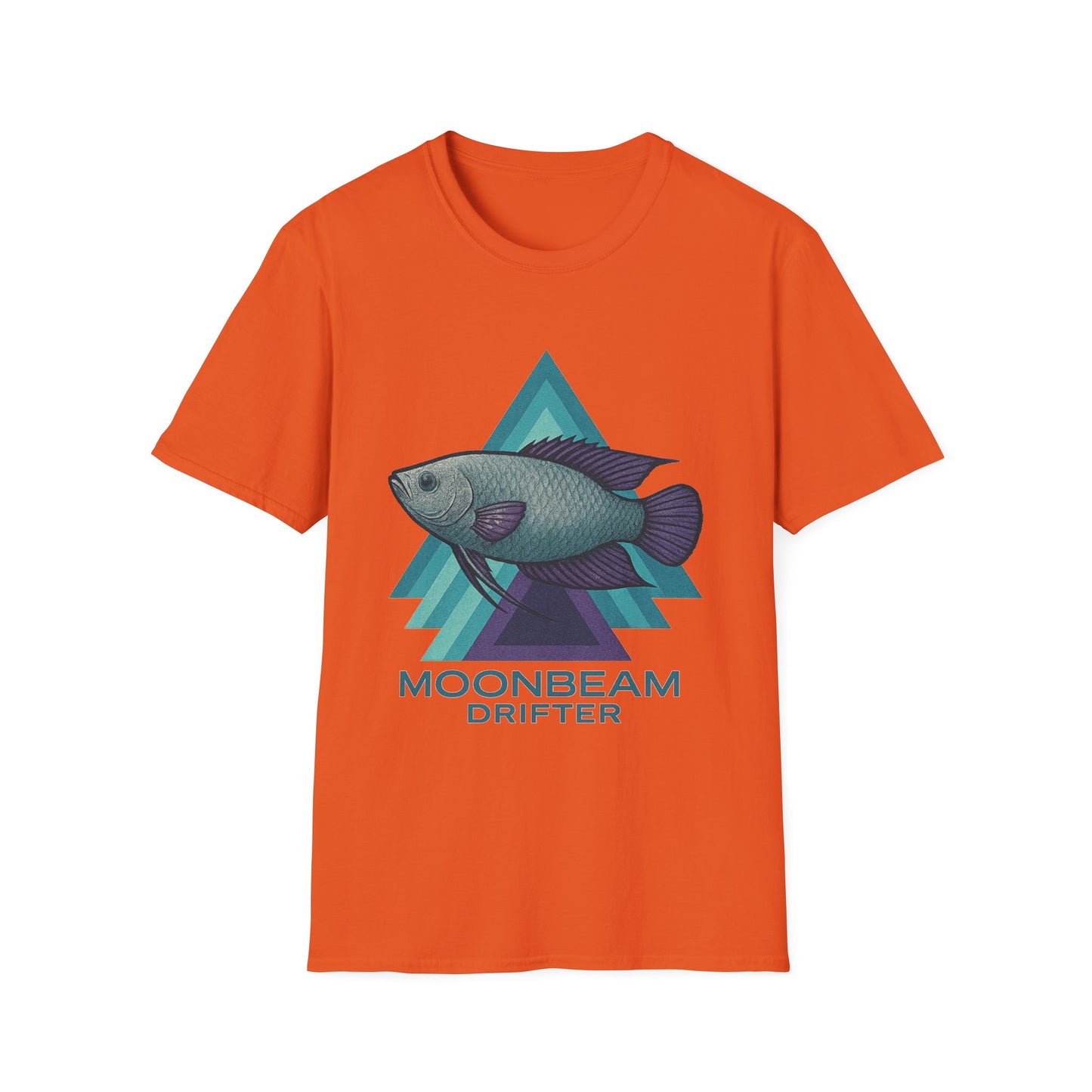 Moonbeam Drifter Tee – Geometric Moonlight Gourami Design