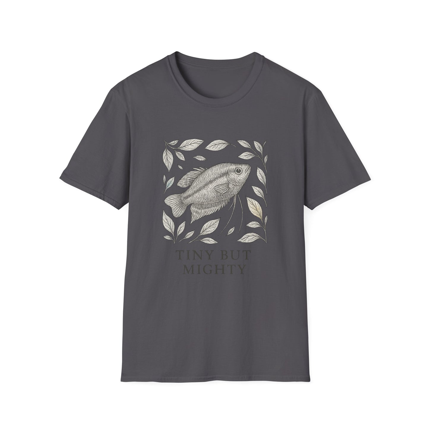Tiny But Mighty Tee – Sparkling Gourami Hand-Sketched Design