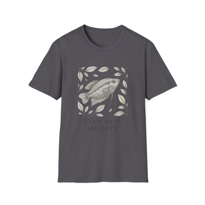 Tiny But Mighty Tee – Sparkling Gourami Hand-Sketched Design